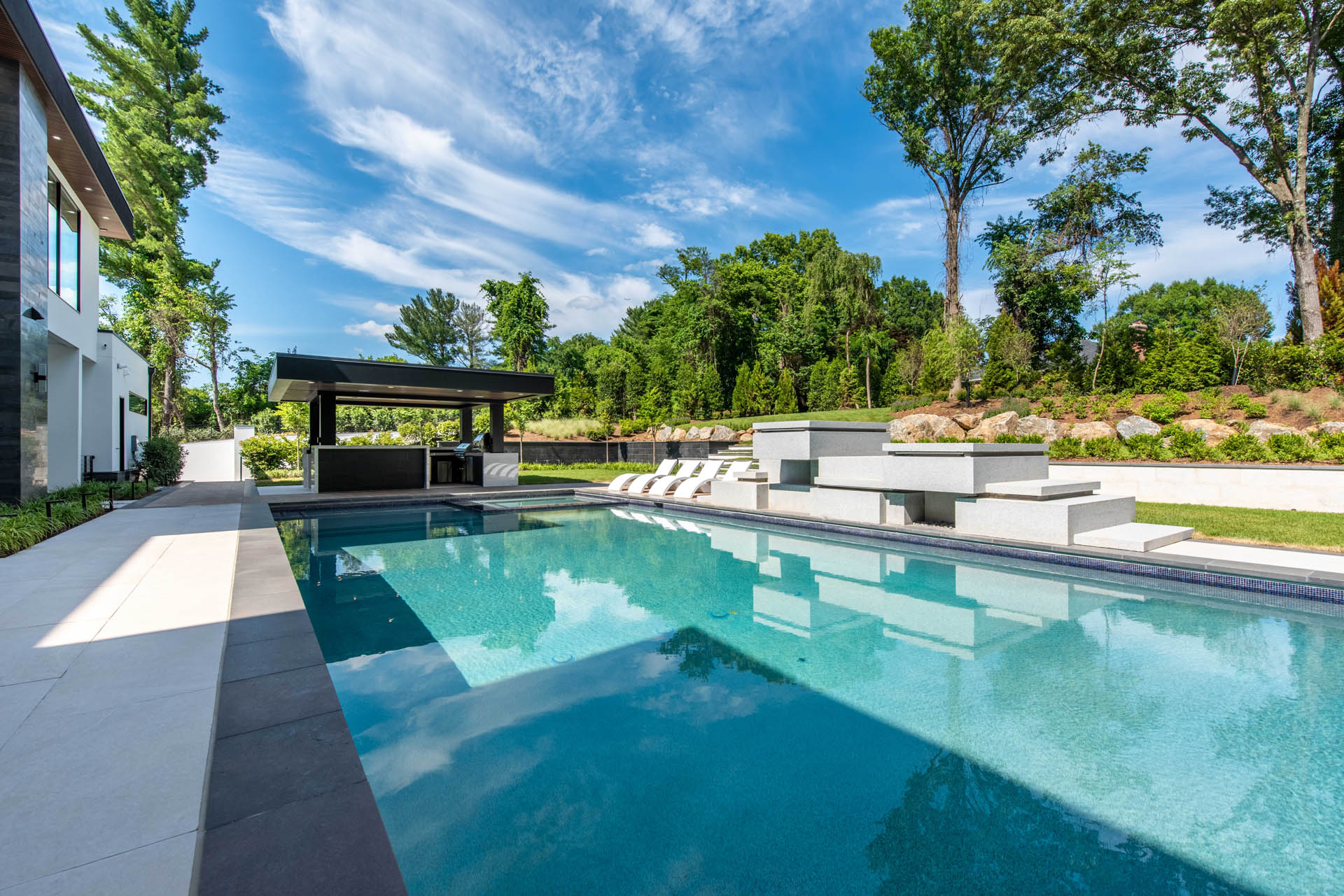 elegant backyard oasis