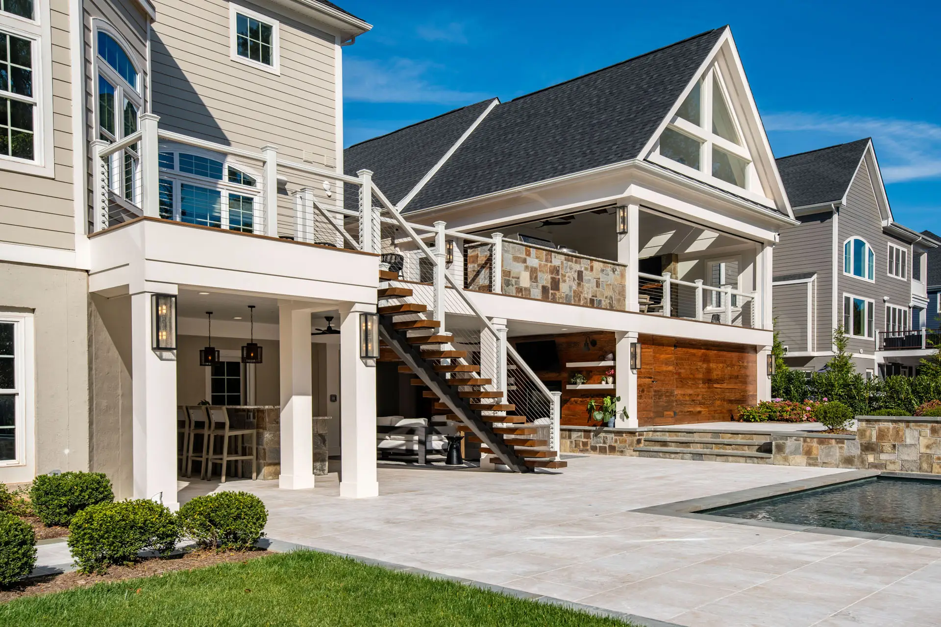 outdoor dining area